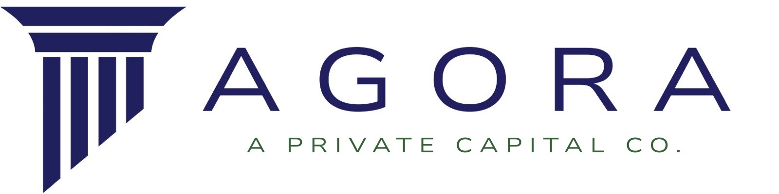 Agora White Logo